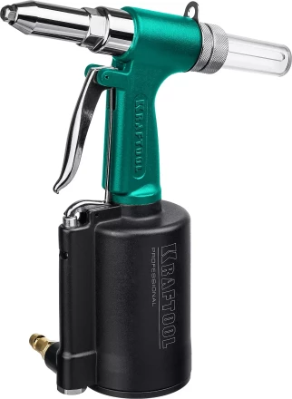 Заклепочник пневматический KRAFTOOL, корпус из алюминия, для заклепок из нержавеющей стали, 2,4-3,2-4-4,8мм 31184 купить в Надыме