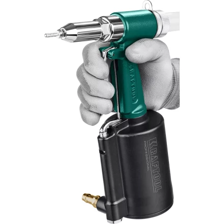 Заклепочник пневматический KRAFTOOL, корпус из алюминия, для заклепок из нержавеющей стали, 2,4-3,2-4-4,8мм 31184 купить в Надыме