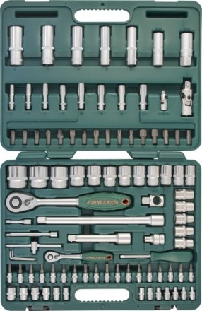 Набор головок торцевых 1/2&quot;DR 10-32мм 1/4&quot;DR 4-14мм 94предмета Jonnesway S04Н52494S 47400 купить в Надыме