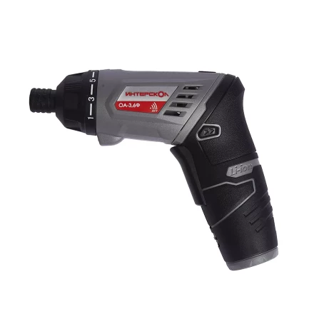 Отвертка-трансформер + фонарь ИНТЕРСКОЛ ОА-3,6Ф аккумуляторная (Li-ion, кейс) купить в Надыме