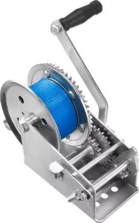 Лебедка ручная барабанная ЗУБР "ПРОФЕССИОНАЛ", тяговая, ленточная, 1,1т, 10м 43115-1.1 купить в Надыме
