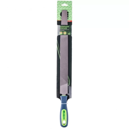 Напильник 300 мм плоский двухкомпонентная рукоятка №2 Сибртех 16233 купить в Надыме