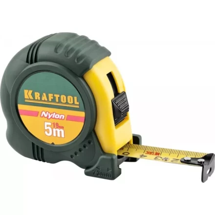 Рулетка KRAFTOOL "EXPERT" с нейлоновым покрытием, обрезин корпус, 5/19мм 34122-05-19_z01 купить в Надыме