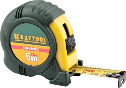 Рулетка KRAFTOOL &quot;EXPERT&quot; с нейлоновым покрытием, обрезин корпус, 5/19мм 34122-05-19_z01 купить в Надыме