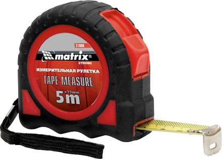 Рулетка Target 7,5 м * 25 автоматическая фиксация обрезиненный корпус  MATRIX 31083 купить в Надыме