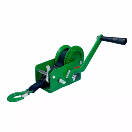 Лебедка ручная барабанная HITCH HW 900 900 кг лента 10 м (SZ073177) купить в Надыме