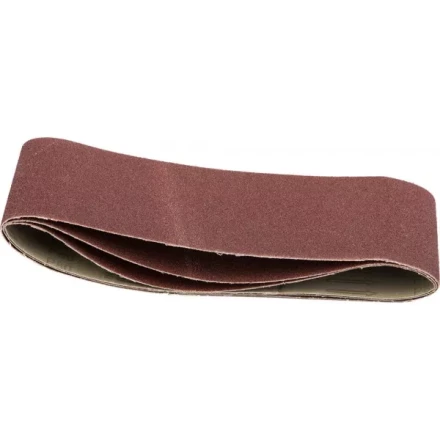 Лента STAYER "MASTER" шлифовальная универсальная бесконечная на тканевой основе, для ЛШМ, P80, 100х610мм, 3шт 35443-080 купить в Надыме