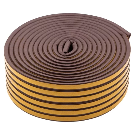 Уплотнитель резиновый, 24 м, профиль "P", коричневый Сибртех 88902 купить в Надыме