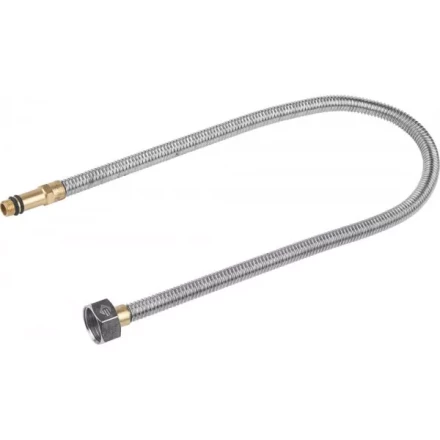 Подводка ЗУБР "ЭКСПЕРТ" сильфонная из нержавеющей стали, для смесителя, удлиненная, г/ш (гайка-штуцер), 1/2", 0,6м 51013-060 купить в Надыме