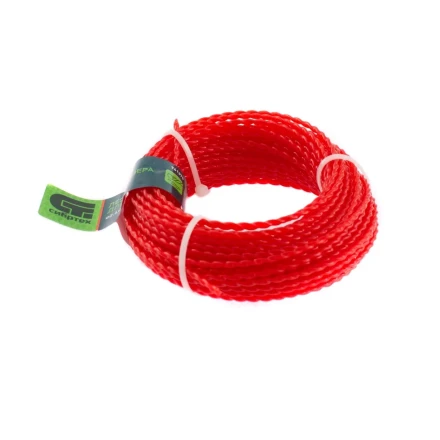 Леска для триммера овальная витая, 2.4 мм х 15 м, Россия Сибртех 961375 купить в Надыме