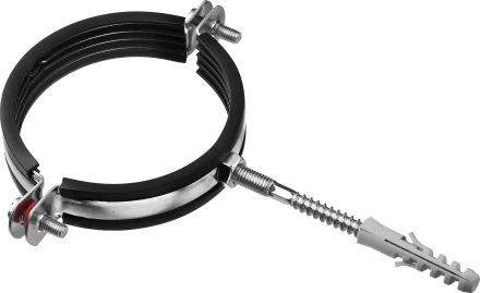 ЗУБР 3, цинк, 1 шт, трубный хомут с сантехнической шпилькой и дюбелем (37866-87-94) купить в Надыме