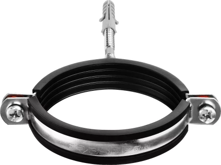 ЗУБР 3, цинк, 1 шт, трубный хомут с сантехнической шпилькой и дюбелем (37866-87-94) купить в Надыме