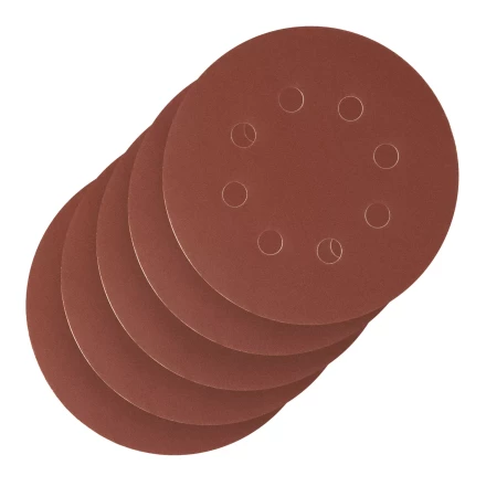 Круг абразивный на ворсовой подложке под "липучку", перфорированный, P 320, 125 мм, 5 шт Сибртех 738137 купить в Надыме