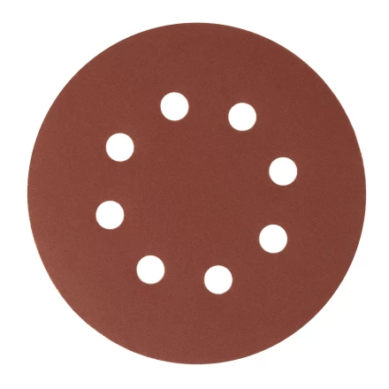Круг абразивный на ворсовой подложке под "липучку", перфорированный, P 320, 125 мм, 5 шт Сибртех 738137 купить в Надыме