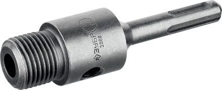 Державка ЗУБР "МАСТЕР" для бур. коронки с хвостовиком SDS Plus. L-100мм,резьба М22,конусное крепление центрир сверла 29187-100 купить в Надыме