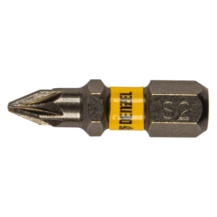 Бита PZ1х25, сталь S2, шестигранный профиль, 10 шт. Е 6,3 Denzel 11653 купить в Надыме