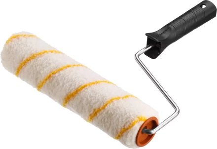 Валик малярный ЗУБР "ОПТИМА -ГИРПАИНТ", все виды ЛКМ, для ровных поверхностей, полиэстр, ворс 12 мм, бюгель 6 мм, 40х180мм 03516-18 купить в Надыме