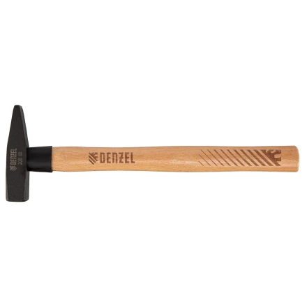 Молоток слесарный, 200 г Denzel, кованый квадратный боек, буковая рукоятка, 10426 купить в Надыме