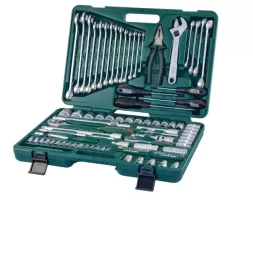 Набор головок торцевых универсальных 1/2"DR 8-32мм   1/4"DR 4-10мм ключи комбинированные 8-24 мм отвертки 101 предмет S04H624101 S  Jonnesway 47701