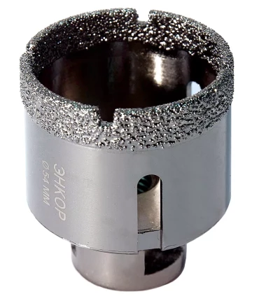 Коронка алмазная по керамограниту D 54 мм для УШМ сух. рез Энкор 48312 купить в Надыме