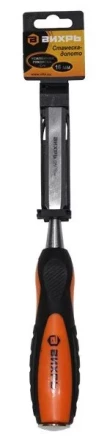 Стамеска-долото 16 мм двухкомпонентная усиленная рукоятка CrV Вихрь купить в Надыме