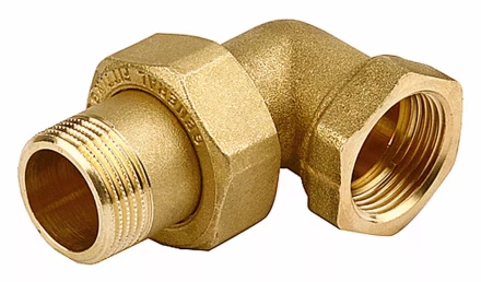 Соединитель GENERAL FITTINGS угловой с накидной гайкой, латунь, г/ш, 1/2" 51035-G/S-1/2 купить в Надыме