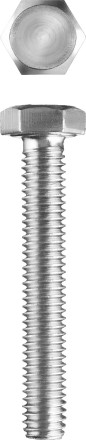 Болт ГОСТ 7798-70, M6 x 70 мм, 3 шт, кл. пр. 5.8, оцинкованный, ЗУБР 303086-06-070 купить в Надыме