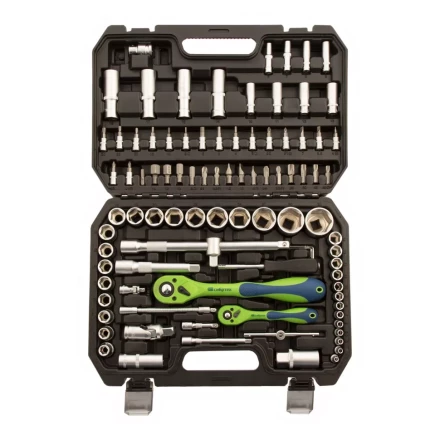 Набор инструментов 94 предмета, CrV, 1/2", 1/4" Сибртех 13509 купить в Надыме