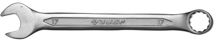 Ключ ЗУБР "МАСТЕР" гаечный комбинированный, Cr-V сталь, хромированный, 17мм 27087-17 купить в Надыме