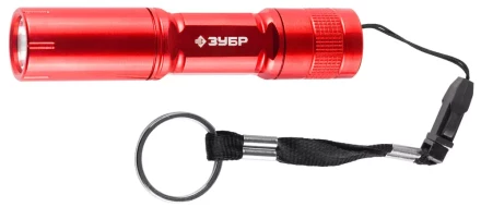 Фонарь ЗУБР "МАСТЕР" ручной, алюминиевый корпус, 1 сверхъяркий светодиод, 1АА, красный 56220-R купить в Надыме