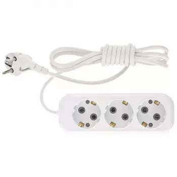 Удлинитель бытовой серия УХз-10-302, с заземлением, 2м, 3 розетки, 10A  Stern 95765 купить в Надыме