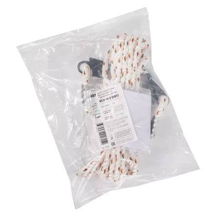 Канат спасательный КВТ КСЛ-10-2 с двумя карабинами (77524) купить в Надыме