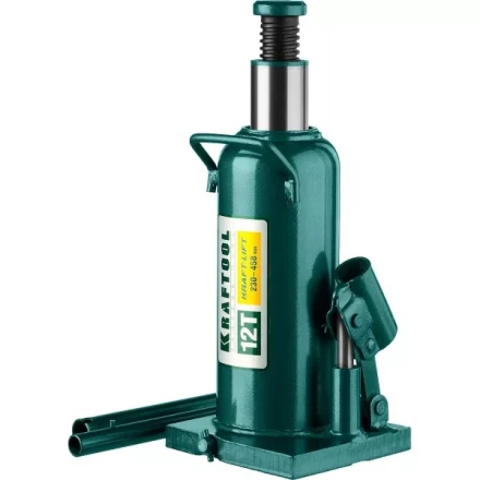 Домкрат гидравлический бутылочный "Kraft-Lift", сварной, 12т, 230-458мм, KRAFTOOL 43462-12 43462-12_z01 купить в Надыме