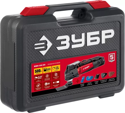 ЗУБР OQIS, 500 Вт, реноватор, кейс, набор насадок (МФИ-500 КН) купить в Надыме