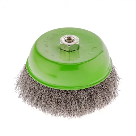 Щетка для УШМ 150 мм М14 чашка витая проволока Сибртех 746077 купить в Надыме