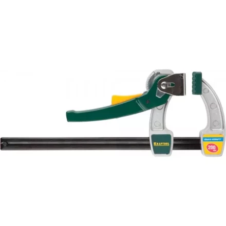 Струбцина KRAFTOOL, рычажная, быстрозажимная, тип "F", 75х200 мм 32019-75-200 купить в Надыме