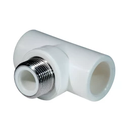 Тройник комб. PP-R НР 25мм х 1/2 белый (25/100) 45460