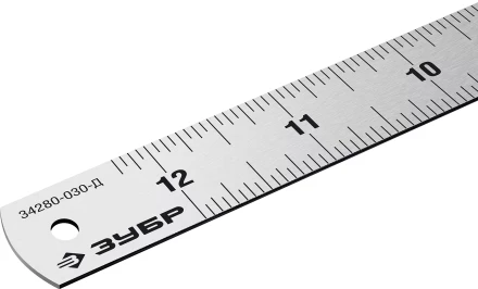 ЗУБР Про-30Д, длина 0.30 м, усиленная нержавеющая линейка, Профессионал (34280-030-Д) купить в Надыме