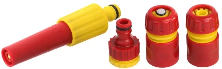 Набор GRINDA "CLASSIC Quick-Connection System" поливочный пластиковый: наконечник регулир,2 соединителя, адаптер внешний 8-427286_z01 купить в Надыме