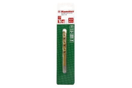 Сверло по металлу HAMMER Ф8х117мм (DR MT 8,0мм*117/75мм) купить в Надыме