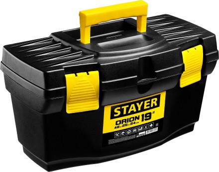 Ящик для инструмента &quot;TOPLine&quot; пластиковый, 19&quot;, STAYER 38110-18_z03 купить в Надыме