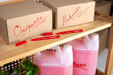 ЗУБР МП-50 красный, 0.5 мм перманентный маркер (06321-3) купить в Надыме