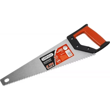 Ножовка по дереву (пила) MIRAX Universal 400 мм, 5 TPI, рез вдоль и поперек волокон, для крупных и средних заготовок 1502-40_z01 купить в Надыме