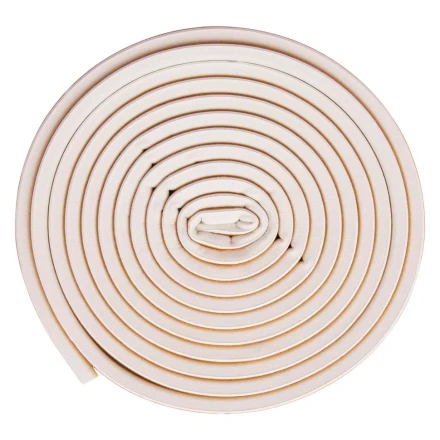 Уплотнитель резиновый, 24 м, профиль "D", белый Сибртех 88903 купить в Надыме