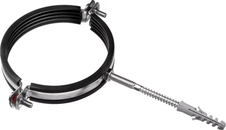 ЗУБР 4, цинк, 1 шт, трубный хомут с сантехнической шпилькой и дюбелем (37866-107-116) купить в Надыме