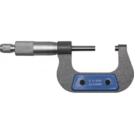 Микрометр ЗУБР "ЭКСПЕРТ" гладкий механический, МК 50, диапозон 25-50мм, шаг измерения 0,01мм 34480-50_z01 купить в Надыме
