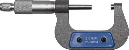 Микрометр ЗУБР "ЭКСПЕРТ" гладкий механический, МК 50, диапозон 25-50мм, шаг измерения 0,01мм 34480-50_z01 купить в Надыме