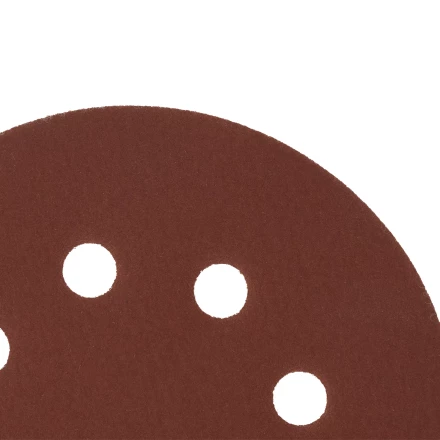 Круг абразивный на ворсовой подложке под "липучку", перфорированный, P 400, 125 мм, 5 шт Сибртех 738147 купить в Надыме