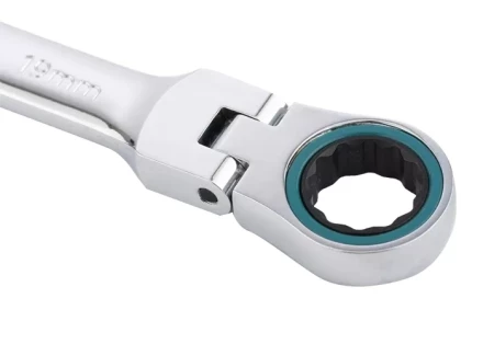 Набор ключей комбинированных с трещоткой, 8 - 19 мм, 7шт., шарнирные, CrV GROSS 14891 купить в Надыме