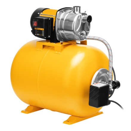 Насосная станция Denzel 97311, PSL1100X, 1100 Вт, 3600 л/ч, ресивер 50 л, подъем 45 м, нержавейка купить в Надыме